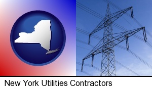 electrical utility transmission towers in New York, NY
