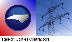 electrical utility transmission towers in Raleigh, NC